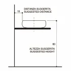 Złota umywalka nablatowa z raku wykonana we Włoszech, Ramon Viadurini