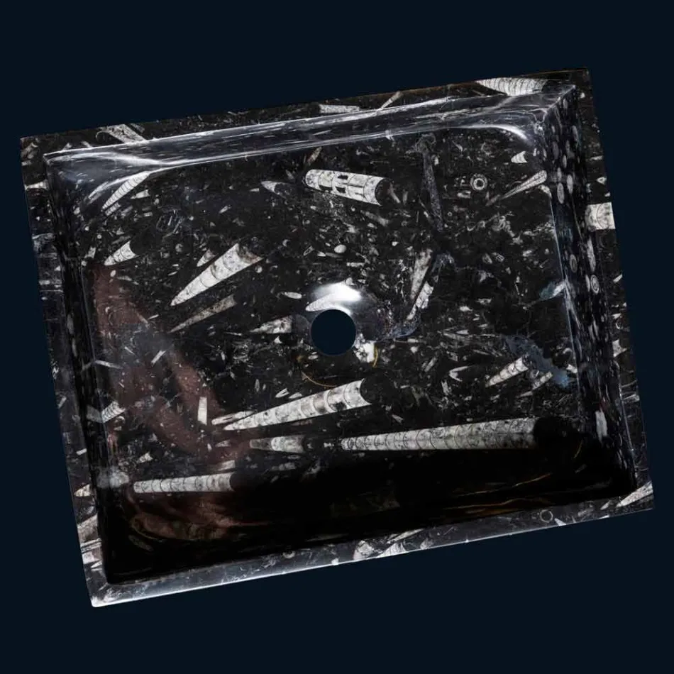 Umywalka marmur projekt wspierający Ozzy, jeden kawałek Viadurini