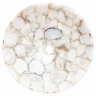 Umywalka wsparcie projektowe krystaliczny kamień Poncho Viadurini