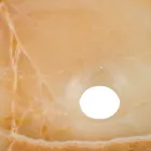 Designerska umywalka nablatowa z kamienia onyksowego Lana, ręcznie robiona Viadurini