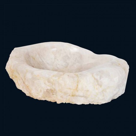 Umywalka kryształ kwarcu wsparcie projektowe Iva, handmade Viadurini