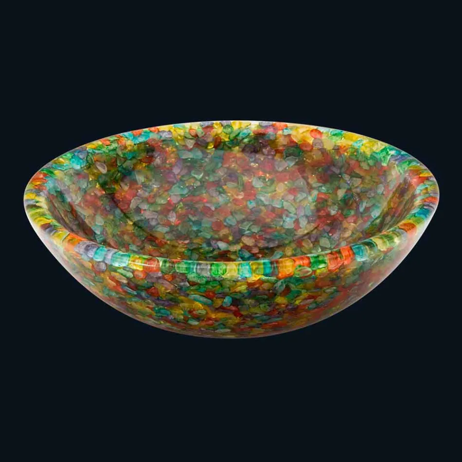 Blat wsparcie wzór w sztucznej żywicy i kwarcu Nity Viadurini