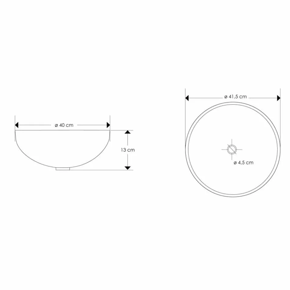 Zaprojektuj umywalkę nablatową z przezroczystej żywicy i miedzi - Salvatore Viadurini