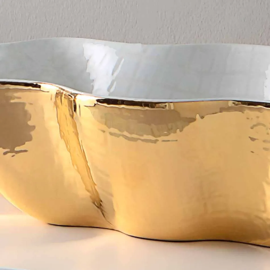 Nowoczesna umywalka ceramiczna wykonana we Włoszech Cube Viadurini