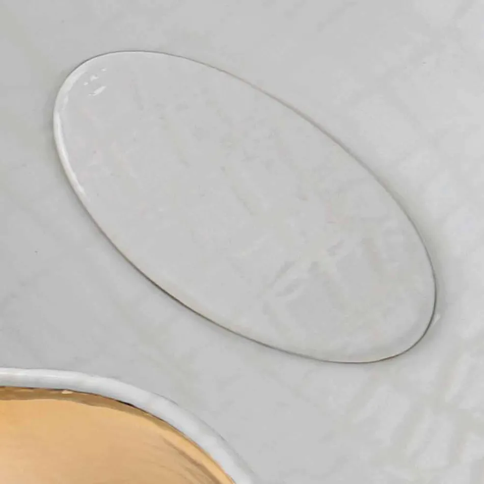 Nowoczesna umywalka ceramiczna wykonana we Włoszech Cube Viadurini