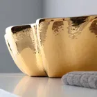 Nowoczesna umywalka ceramiczna wykonana we Włoszech Cube Viadurini