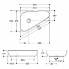 Nowoczesny design umywalki ceramicznej wyprodukowanej we Włoszech w Sofii Viadurini