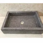 Jeff jednoczęściowa umywalka z naturalnego kamienia Viadurini