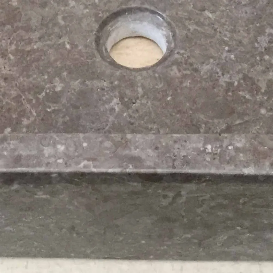 Jeff jednoczęściowa umywalka z naturalnego kamienia Viadurini