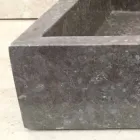 Jeff jednoczęściowa umywalka z naturalnego kamienia Viadurini