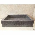 Jeff jednoczęściowa umywalka z naturalnego kamienia Viadurini