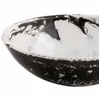 Okrągła umywalka nablatowa z żywicy, Bussoleno Viadurini