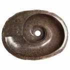 Nowoczesna umywalka z kamienia rzecznego, Busca Viadurini