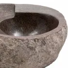 Nowoczesna umywalka z kamienia rzecznego, Busca Viadurini