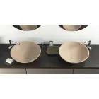 Nowoczesna okrągła umywalka wolnostojąca wykonana we Włoszech, Donnas Viadurini