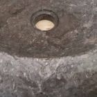Umywalka z naturalnego kamienia Grey Iza, unikatowa Viadurini