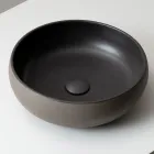 Ręcznie toczony zlew kuchenny z jasnej lub ciemnej gliny raku – Prisma Viadurini