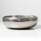 Ręcznie toczony metalowy zlew blatowy z gliny raku - Prisma Viadurini