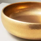 Ręcznie toczony metalowy zlew blatowy z gliny raku - Prisma Viadurini