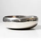 Ręcznie toczony metalowy zlew blatowy z gliny raku - Prisma Viadurini