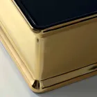 Dwukolorowa ceramiczna umywalka nablatowa wyprodukowana we Włoszech przez Debora Viadurini