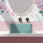 Umywalka ceramiczna nablatowa z odpadami Made in Italy - pudełko Viadurini