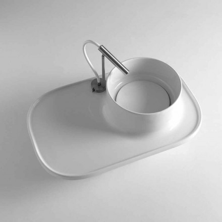 Sink wykonane z ceramiki z nowoczesnym wzornictwem Marta Viadurini