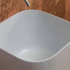 Nowoczesny design umywalka z blatem ceramicznym Star Square 40x40 cm Viadurini