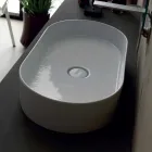 Nowoczesny design umywalka ceramiczna Sun made Włochy 65x35 cm Viadurini