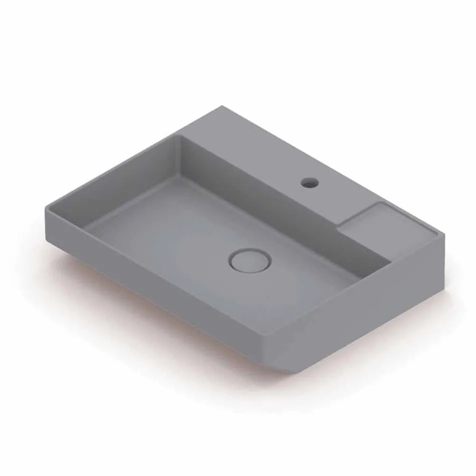 Umywalka ceramiczna nablatowa wykonana we Włoszech, Viviano Viadurini