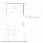 Umywalka ceramiczna nablatowa wykonana we Włoszech, Viviano Viadurini