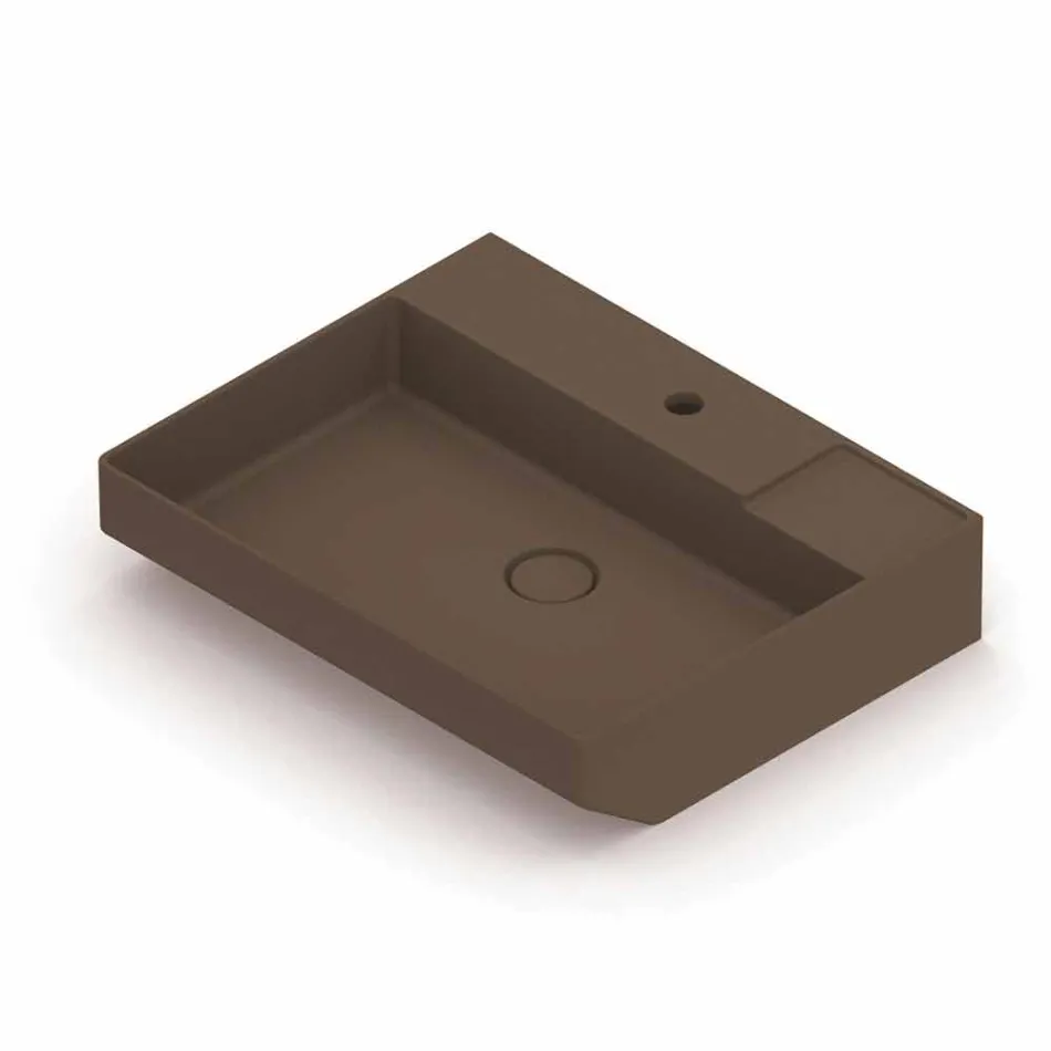 Umywalka ceramiczna nablatowa wykonana we Włoszech, Viviano Viadurini