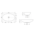 Umywalka nablatowa z błyszczącej lub matowej ceramiki Made in Italy - Ferry Viadurini