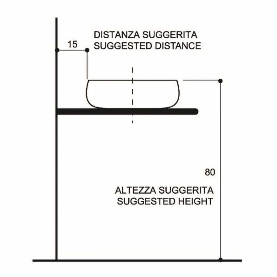 Umywalka ceramiczna Raku wykonana ręcznie we Włoszech, Ramon Viadurini