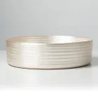 Umywalka nablatowa z kamionki porcelanowej w kolorze srebrnym lub białym - Vibration Viadurini