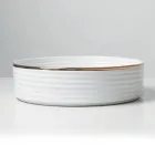 Umywalka nablatowa z kamionki porcelanowej z emaliowaną krawędzią - Vibration Viadurini