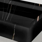 Umywalka nablatowa z gresu porcelanowego imitującego marmur, wyprodukowana we Włoszech - Cervia Viadurini