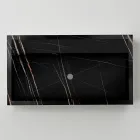 Umywalka nablatowa z gresu porcelanowego imitującego marmur, wyprodukowana we Włoszech - Cervia Viadurini