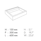 Umywalka nablatowa z kamionki porcelanowej z efektem marmuru Made in Italy - Cervia Viadurini