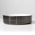 Umywalka nablatowa z falistej porcelany gresowej Made in Italy - Vibrazione Viadurini