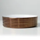 Umywalka nablatowa z falistej porcelany gresowej Made in Italy - Vibrazione Viadurini