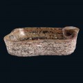 Umywalka nablatowa z marmuru i skamieniałości Numa, unikatowa