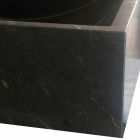 Umywalka nablatowa z czarnego marmuru Marquinia Made in Italy - Bernini Viadurini