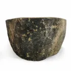 Umywalka nablatowa z naturalnego kamienia rzecznego Agra Viadurini