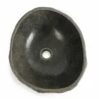 Umywalka nablatowa z naturalnego kamienia rzecznego Agra Viadurini