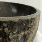 Umywalka nablatowa z naturalnego kamienia rzecznego Agra Viadurini