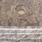 Umywalka nablatowa z litego kamienia, unikatowa Viadurini