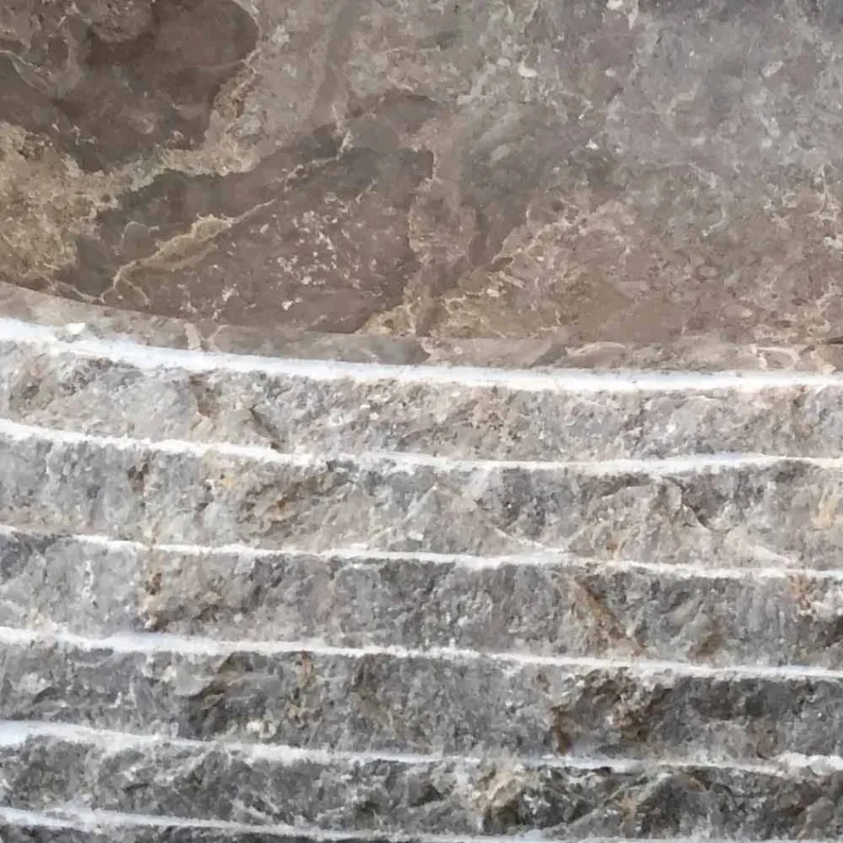 Umywalka nablatowa z litego kamienia, unikatowa Viadurini