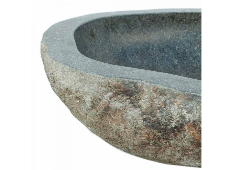 Umywalka Naturalny kamień Kai, z otworem Viadurini