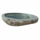 Umywalka Naturalny kamień Kai, z otworem Viadurini